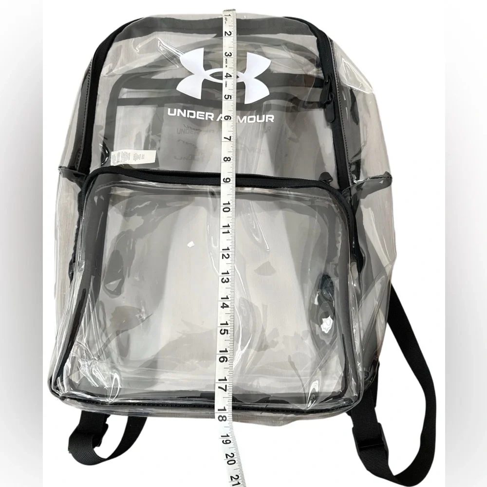 Under Armour Transparent Backpack with Black Accents, EUC, Unisex Backpack - Picture 3 of 10